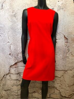 Mario Serrani Red/Orange Shift Dress